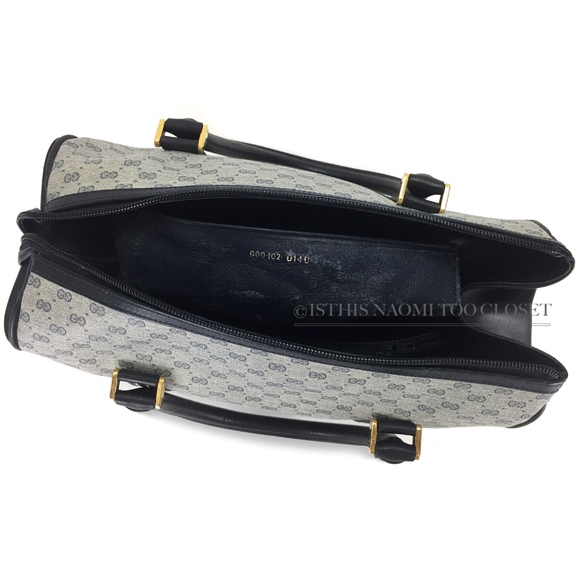 GUCCI Italy Vintage Classic Signature Satchel - Picture 8 of 8